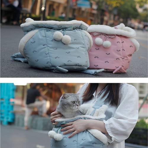 Portable Cat Bag Warm Autumn Winter Backpack Front Backpack Wash Pet Dog Carrier Backpack Outdoor And Travel Super Warm