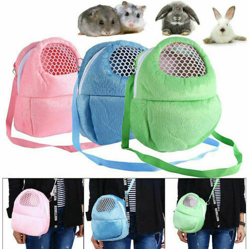Portable Cute Pet Hamster Chinchilla Bags Cages Guinea Pig Carry Bag Net Breathable Carrier