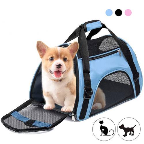Portable Travel Carrying Dog Bag Breathable Waterproof Pet Backpack Dog Carrier Pet Handle Bags Pet Transport Cat Bags Outdoor