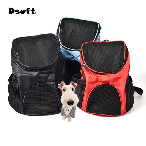 Portable Pet Backpack Breathable Grid Bag Out Carrying Mesh Backpack for Puppy Kitten Chihuahua Animal Travel Pet Sling Bag