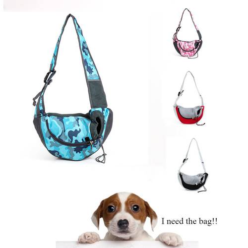 High Quality Pet Puppy Carrier Bag Outdoor Travel Dog Shoulder Bag Mesh Oxford Single Comfort Sling S/M Handbag Tote Pouch