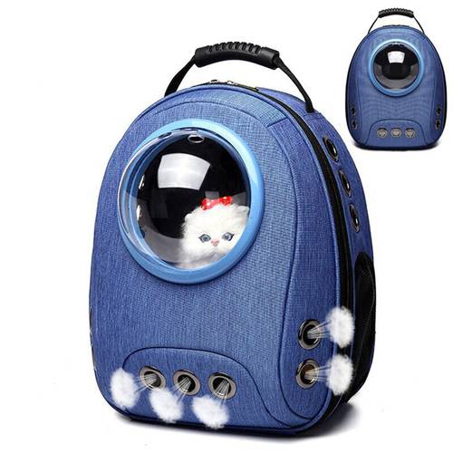 Cat Carrier Bag Pet Backpack Travel Puppy Carrier Bag Portable Dog Pet Travel Carrier Handbag Outdoor Hiking Pet Space Capsule