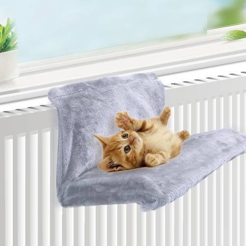 Cat Bed Removable Window Sill Cat Radiator Bed Hammock Perch Seat Lounge Pet Kitty Hanging Bed Cosy Cat Pet Hammock Mount Seat