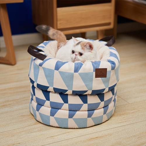 Cartoon Pet Cat Kitty Bed House Warm Puppy Mini Pet Dog Bed Dog Mat Cat Kennel