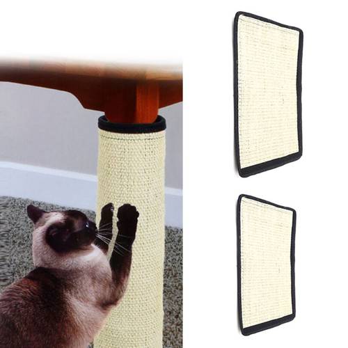 Pet Cat Kitten Claw Scratching Play Mat Hanging Bed Sisal Hemp Pad Board Rug For Furniture Protection