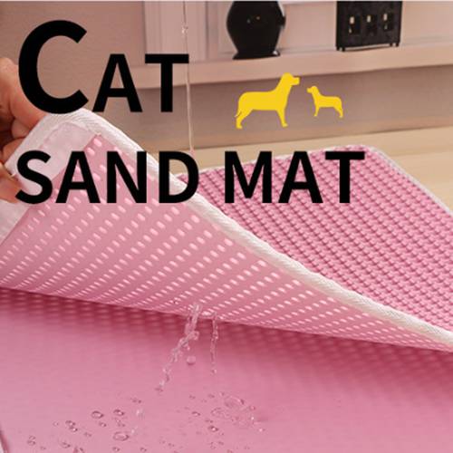 1Pcs Pet mat double layer cat litter 40x50cm waterproof Cat Mat Clean Pad Products For Cats Accessories