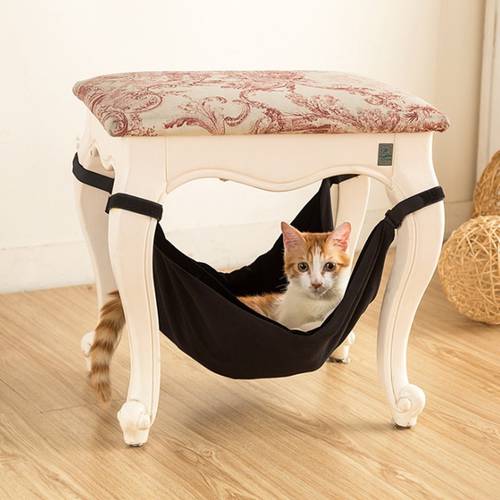 Hammock For Cats Bed Mat Comfortable Soft Hanging Bed Cages For Chair Kitten Rat Small Pets Swing Puppy Cat Kitten House Home 38