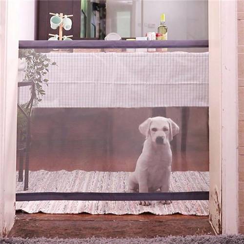 Indoor Ingenious Mesh Dog Fence Dog Gate Outdoor Safe Pet Dog gate Safety Enclosure Pet suppli For Dropshipping