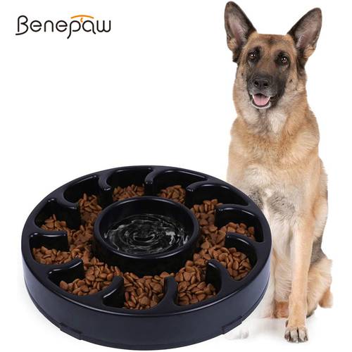 Benepaw Quality Dog Bowl Slow Feeder Durable Eco-friendly Nonslip Slow Feeding Pet Bowl For Small Medium Large Dogs Puppy Eating