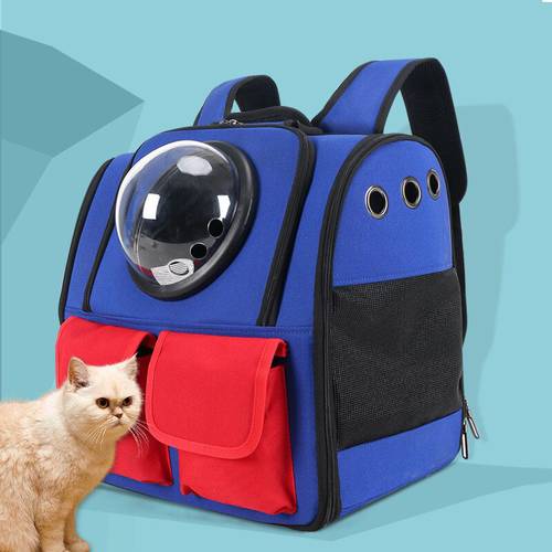 Cat carrying bag transparent mesh breathable backpack backpack for cats and small dogs carrying backpack pet transport Pet Trave