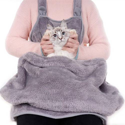Pet Carry-on Bag Cat Pup Cat Bag Sleeping Apron To Keep Clothes From Sticking To Fur Cat Clothes Arctic Nap Apron Pup Cat Bag