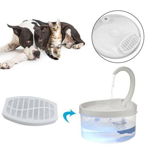 1/4 Pcs Cat Water Fountain Cotton Filter Cat Dog Pet Water Drinking Dispenser Replacement Activated Carbon Filter