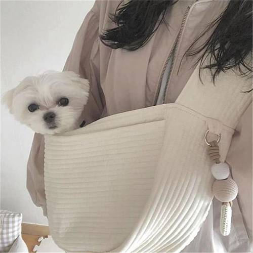Handmade Dog Carrier kitten Puppy Pet Outdoor Travel Handbag Canvas Bags Single Shoulder Cat Bag Sling Tote Shoulder Breathable
