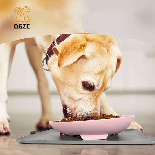 Silicone Dog Bowls with No Spill Non-Slip Dog Food Bowl Mat Feeder Bowls Removable Pet Bowl Waterproof Tray