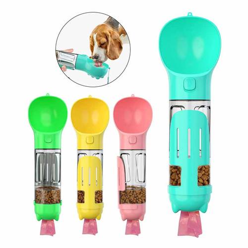 Portable Pets Dog Water Bottle Feeder Dogs Accessories Drink Bowls Cats Supplies Food Container for Small Large Drinking Bottle
