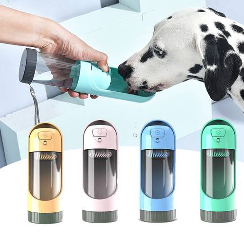 Summer Portable Pet Dog Water Bottle 300ml Drinking Bowl for Large Dogs Water Dispenser With Drinking Feeder Outdoor Bottle