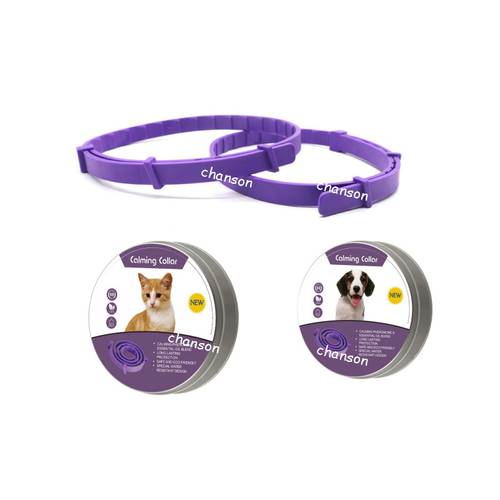 Pet Collar Plastics Purple Durable Cat Dog Pacify Collar Universal Adjustable Relieve Anxiety Pet Calm Collar Pet Supplies
