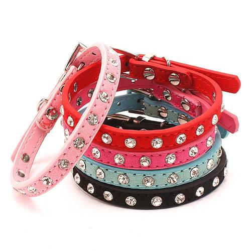 Rhinestone Cats Collars Kitten Collar Necklace Accessories Quick Release Products For Small Dogs Collar Puppy Accessories