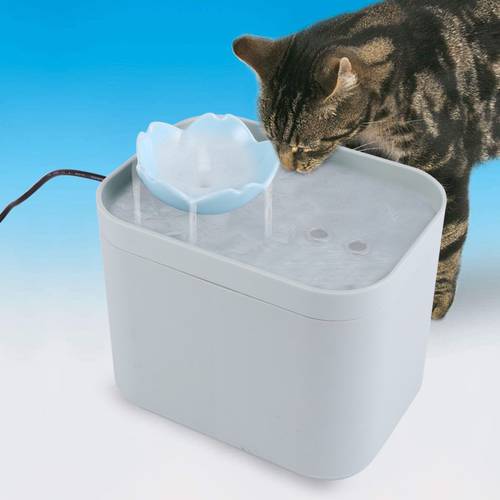 1pc Cat Water Fountain Automatic Circulation Fountain Water Dispenser Water Electric Feeder For Pet Cat Dog Kitten Sky-Blue Pink
