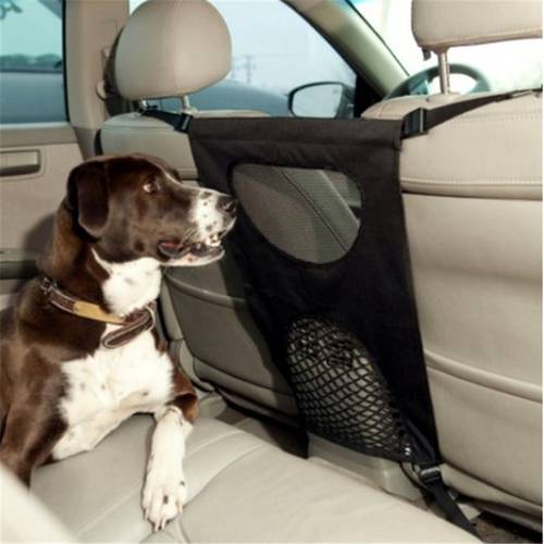 Pet Barrier Car Front Seats Back Guard Safety Mesh Net Blocks Dogs Access Pet Dog Safety Supplies