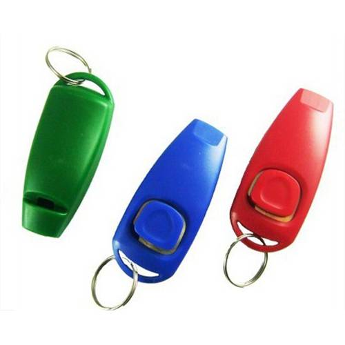 Click Dog Training Accessories Lovely Fashion Dog Click Clicker Training Products Clicker Dog Trainer Three Colors