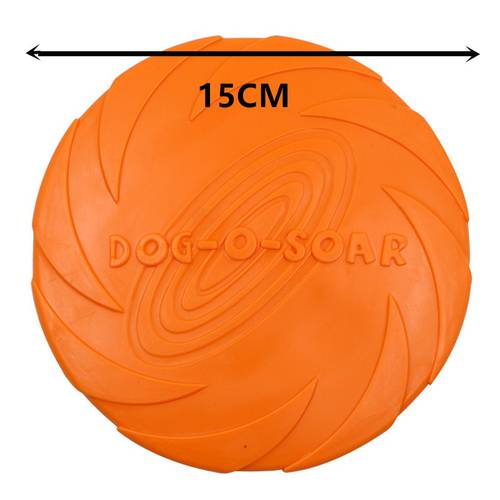 2020 Pet UFO Toys New Small Medium Large Dog Flying Discs Trainning Interactive Toy Puppy Rubber Fetch Flying Disc 15cm