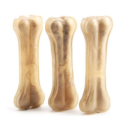 Durable Puppy Accessories Food Treats Molar Teeth Clean Stick Pet Toy Leather Cowhide Bone Dog Chews Toys Dogs Bones Supplies