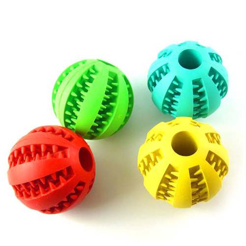 5cm/7cm Puppy Chew Toys Dogs and Cats Tooth Cleaning Balls Toys For Dogs Toy Pet Food Dispenser Ball