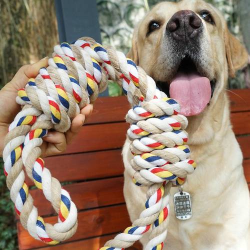 60CM Pets Toys Bite Molar Tooth rope dog toy for large dogs rottweiler dog toys Golden Retriever Chewing Teeth big Toys MJ72806