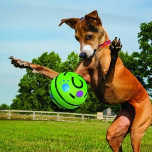 15cm Wobble Wag Giggle Ball Interactive Dog Toy Pet Puppy Chew Toys Funny Sounds Dog Play Ball Training Sport Pet Toys
