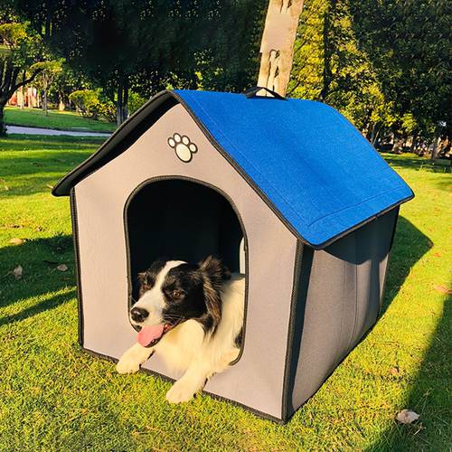 Medium Dog Kennel Outdoor Waterproof Soft Comfortable Pet House Chew Proof Removable Small Dog Bed Pet Sleeping Mat Portable