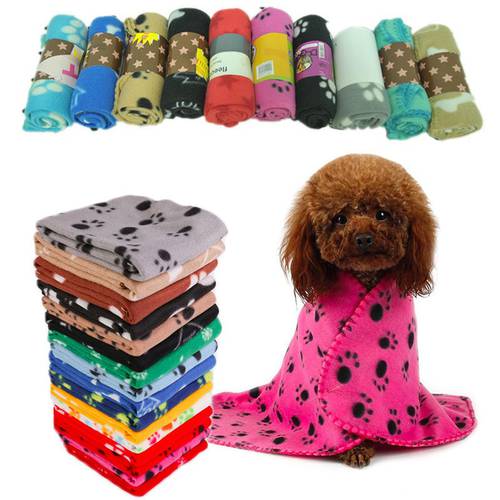 Soft Fleece French Bulldog Blankets Autumn/Winter Warm Pet Dog Bed Mat for Dogs Cushion Blanket Puppy Cat Sleeping Covered Mats