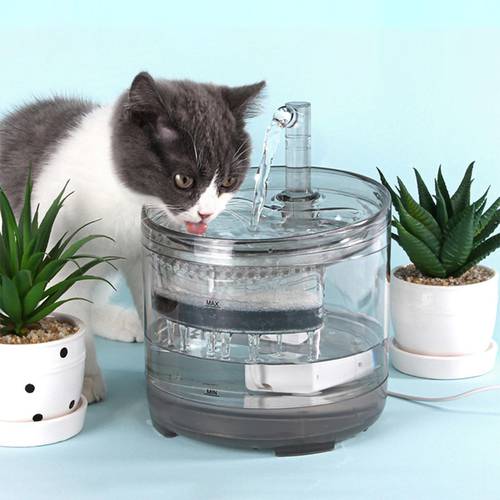 1.5L Transparent Cat Water Fountain Automatic Circulating Water Dispenser Cat Kitten Dog Puppy Pet Drinking Product