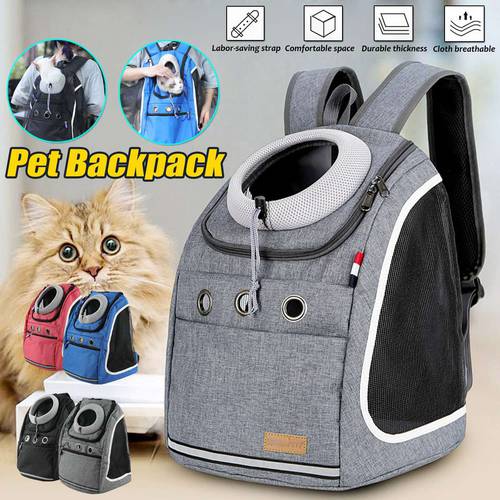 Mini dog backpack Double Shoulder Portable Travel Backpack Outdoor Pet Dog Carrier Bag Pet Dog Front Bag Backpack Dog Carrier