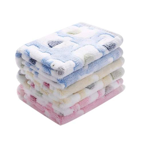 Hot Sale 1 Pack 3 Blankets Super Soft Fluffy Premium Coral Fleece Pet Blanket Flannel Throw For Dog Puppy Cat