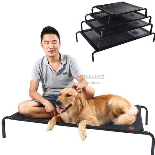 Portable Pet Kennel Dog Bed Durable Travel Outdoor pet chair with Metal Frame Breathable Nonstick hair SMLXL