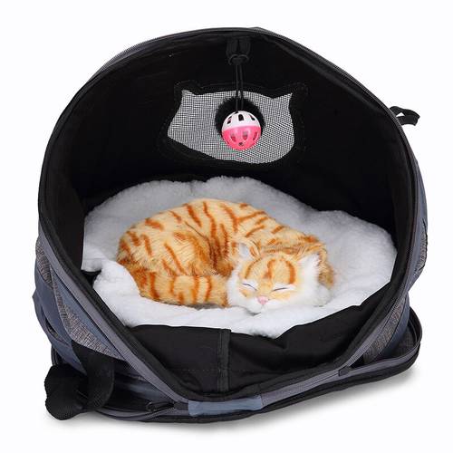 Foldable Pet Carrier Cats Handbag Portable Travel Pet Bag Puppy Carrying Hanging Bags Car Seat Cover Fold Cat Handbag