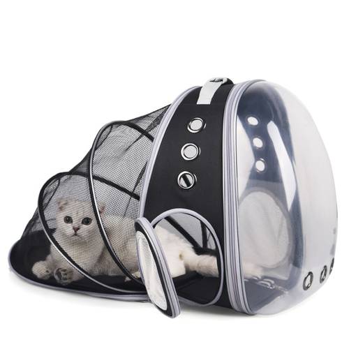 High Quality Astronaut Portable Cat Travel Bag Breathable Space Capsule Expendable Transparent Carrier Pet Backpack For Cat Dog
