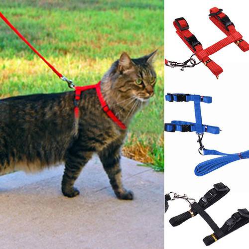 HOT SALES！！！New Arrival Pet Cat Rabbit Walking Training Soft Straps Harness Leash Traction Belt Tool Wholesale Dropshipping