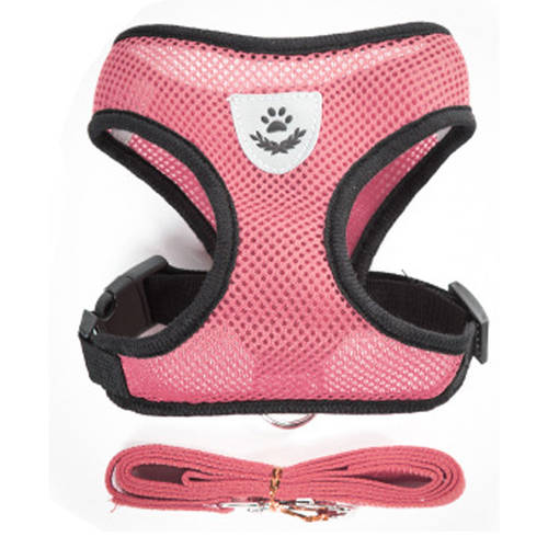 Nylon Breathable Mesh Dog Harness and Leash Set Dog Cat Vest Harness for Small Dogs Kitten Cat Accessories Pet Supplies