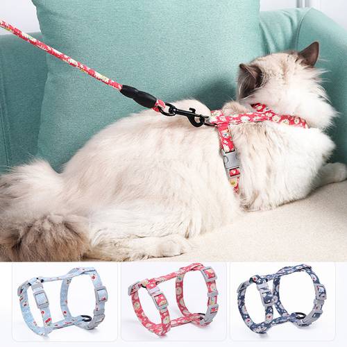 Cat Hand Holding Rope cat chain cat traction rope chest strap pet safe gentle leader come with me kitty harness bungee leash