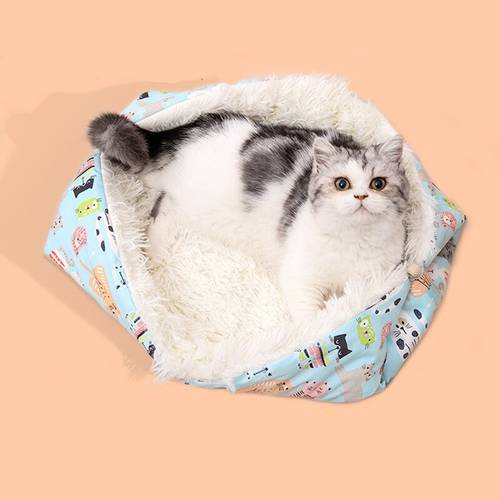 Cats products for pets kennel mat for dog beds for small dog comfy calming mattress cat accessories plush carpet cama para gato