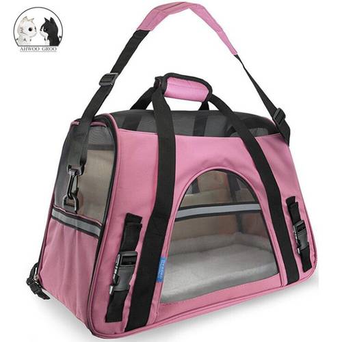 Dog Bags Portable Dog Carrier Bag Mesh Breathable Carrier Bags for Small Dogs Foldable Cats Handbag Travel Pet Bag Transport Bag