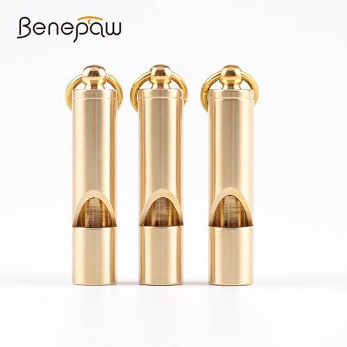 Benepaw Vintage Brass Dog Whistle For Pet Behavior Training Portable Quality Clear Lound Sound Stop Barking Aids Keychain