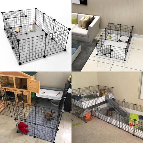 Playpen For Puppy Dogs Fence Cage Pet Bunny Small Iron Portable Animal Dog Kitten Indoor Pets Rabbit