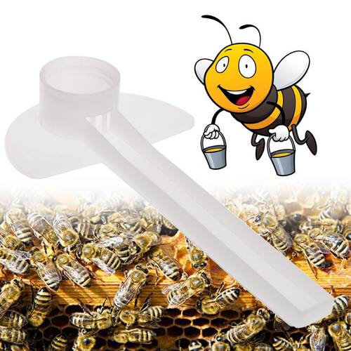10pcs Bee Feeder Water Drink Feeding Beekeeping Apiculture Tool Beehive Plastic H7ED