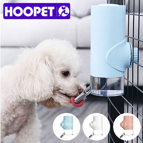HOOPET Pet Drinker Bottle Plastic Water Bottle For Dog Cat Dispenser Fountain Head Drinker Ball Dispenser Feeder Hanging Bottle