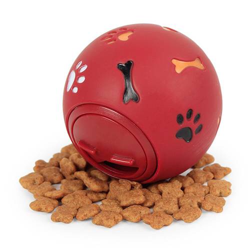 1 Pc Pet Dog Cat Leakage Food Ball Puppy Interactive Play Toy Cleaning Teeth Bite Chew Cat Food Ball Dog Feeders Toys