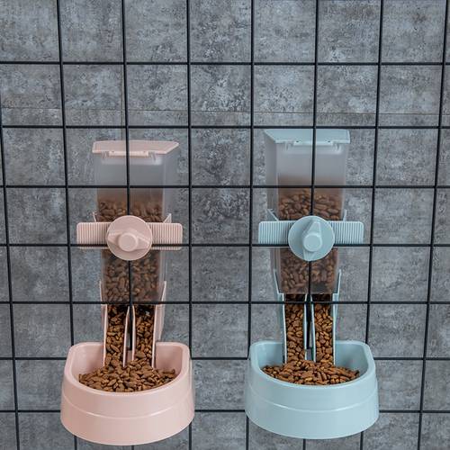 SHUANGMAO Pet Dog Feeder Bowl Can Hang Stationary for Cat Dogs Cage Durable Puppy Kitten Automatic Feeding Food Water Supplies