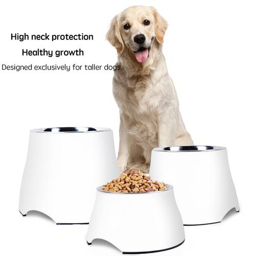 Non-slip Double Cat Bowl Dog Bowl Tall feet Pet Feeding Cat Water Bowl For Cats Food Pet Bowls For Dogs Feeder Product Supplies